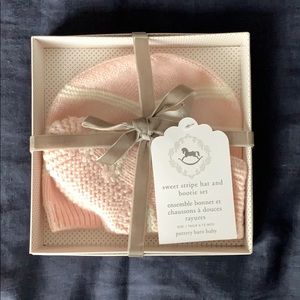 Pottery Barn knitted hat and socks